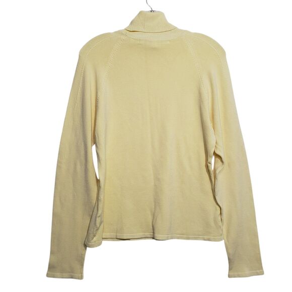 Soft and Beautiful Max Studio Woman's XL Yellow Turtleneck - Picture 2 of 8
